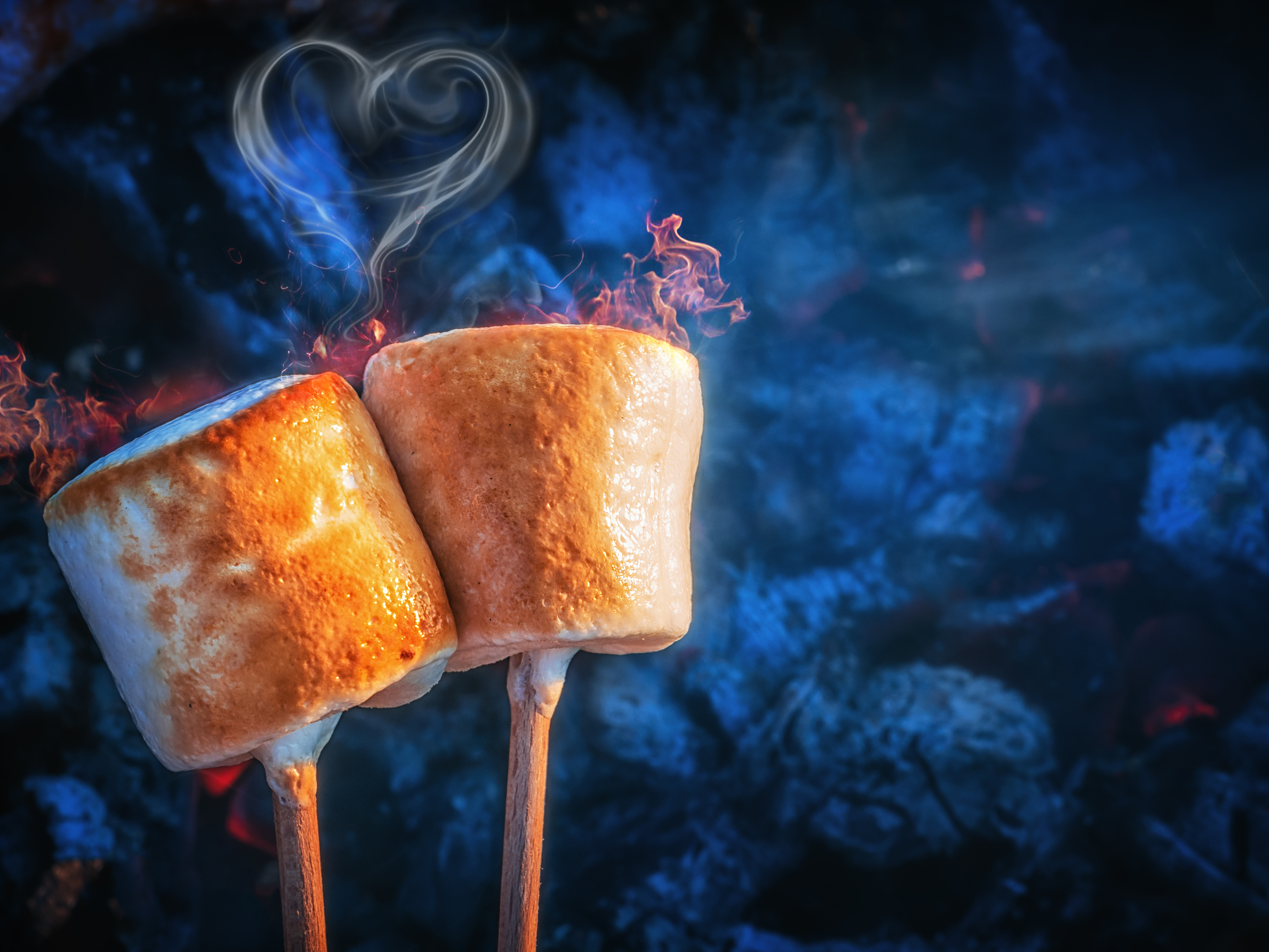 BBQ marshmallows love