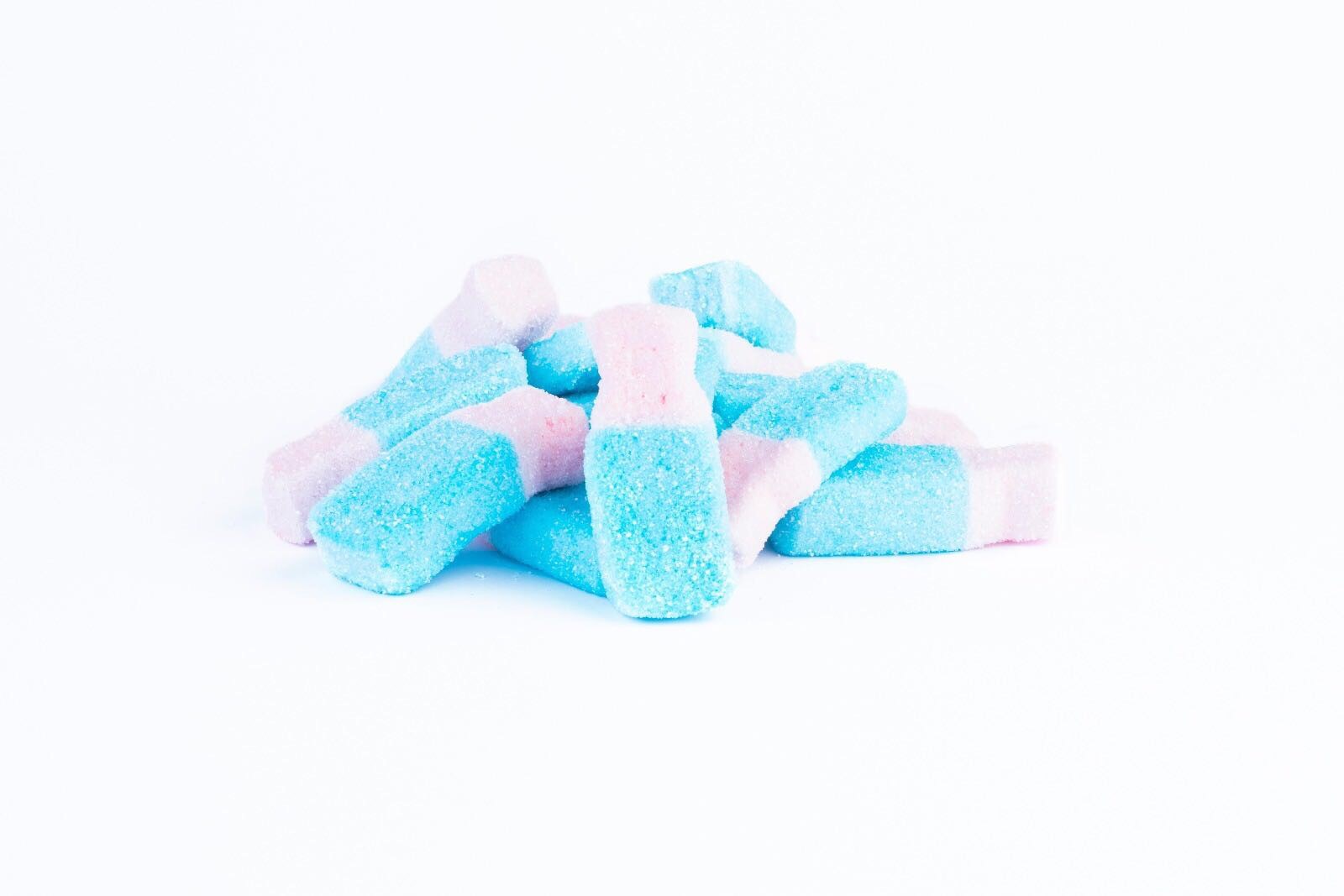 Bottles sour bubblegum marshmallow