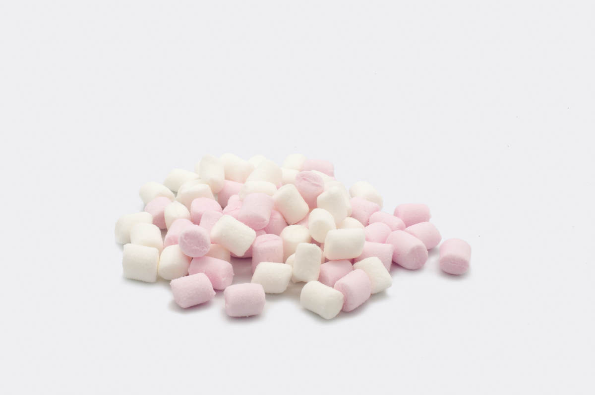 Micro pink & white (D8/L10mm) marshmallow