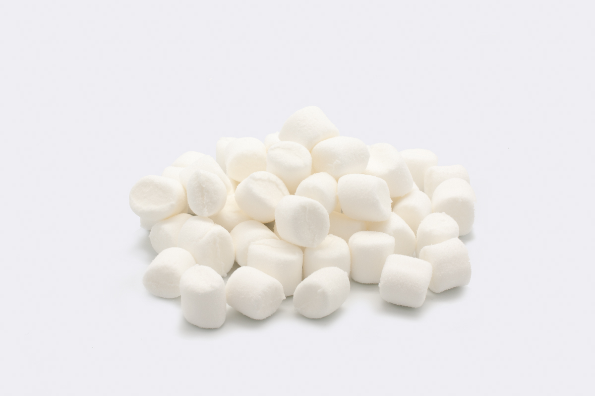 Mini white (D10/L12mm) marshmallow