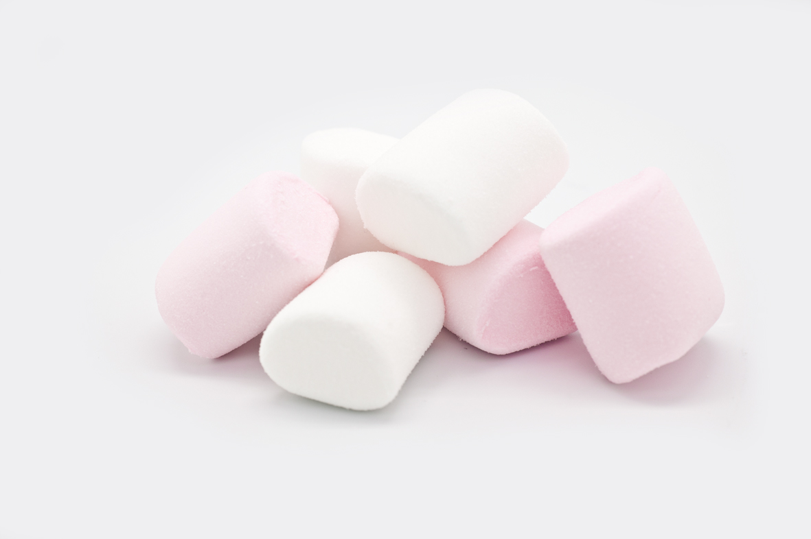 Tubes short pink & white (L25) marshmallow