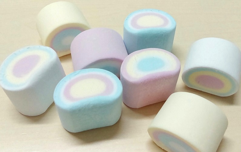 Rainbow circled (4g) marshmallow