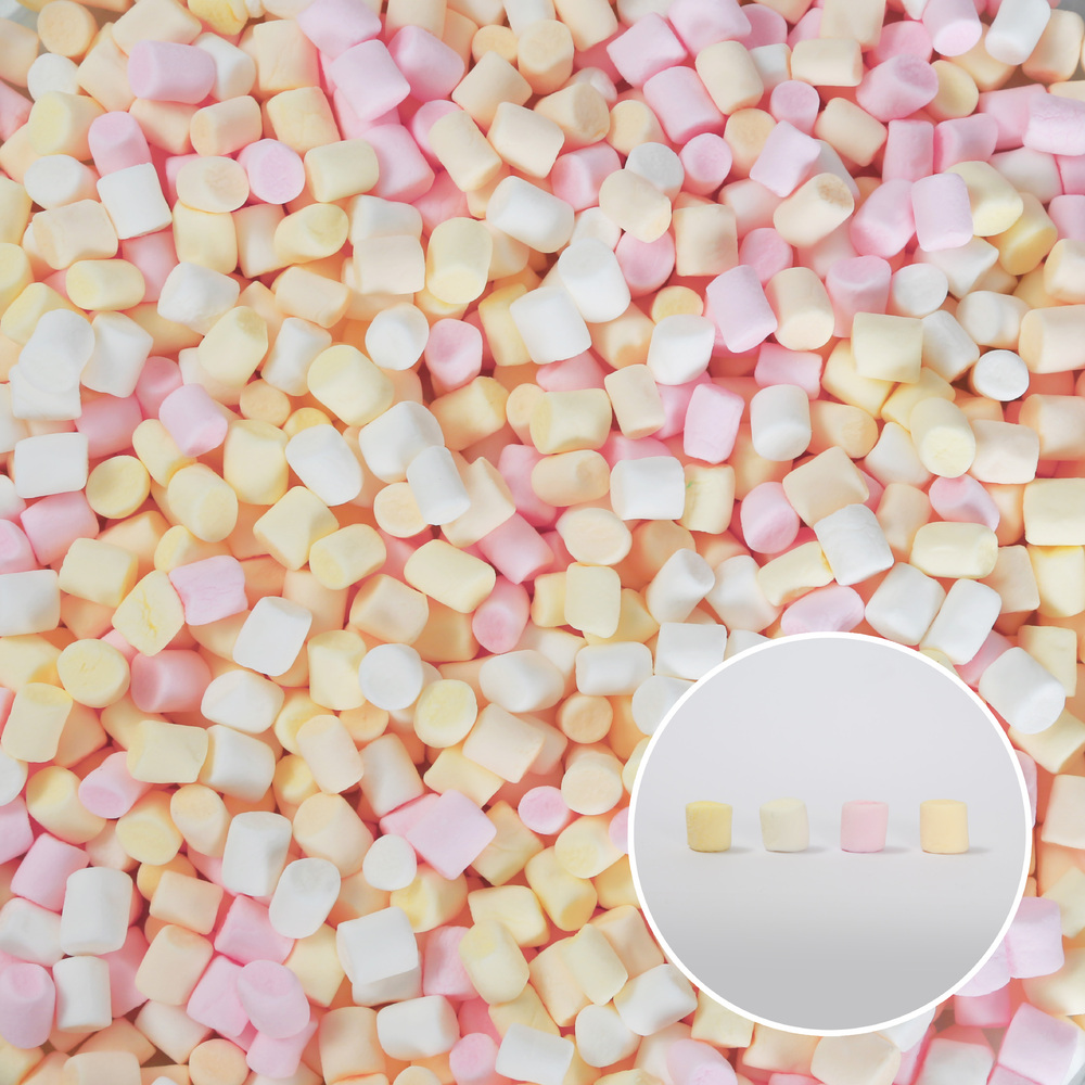 Dehydrated Micro 4 colours (D8/L11mm) marshmallow