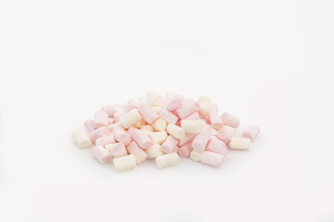 Micro Bits pink & white (D7/L10mm) marshmallow