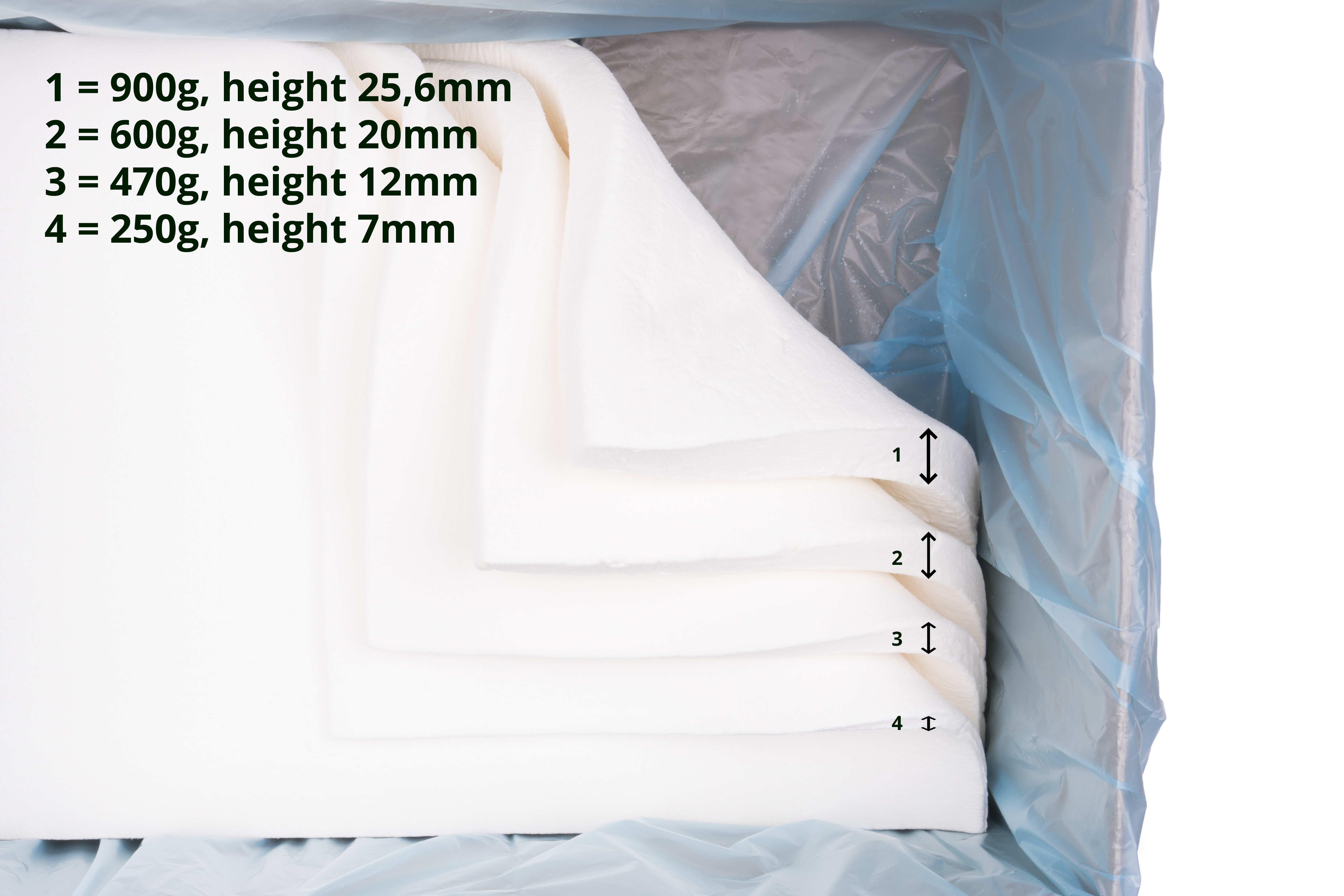 Sheet 250g white marshmallow