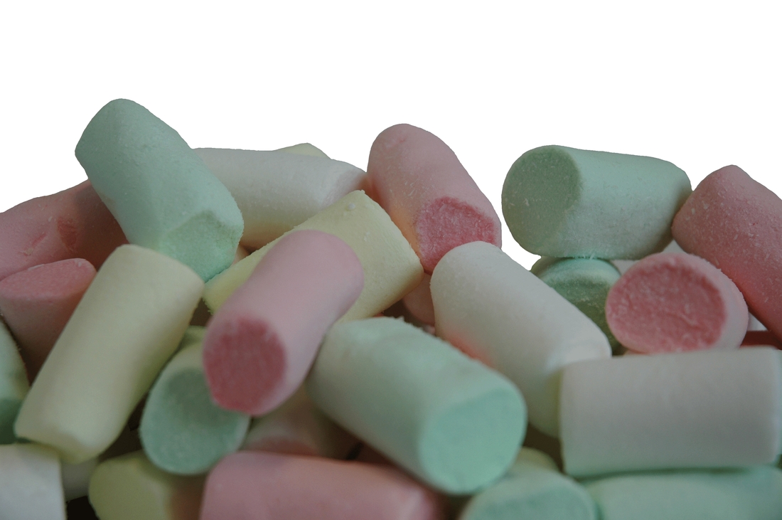 Tubes Mix 4 colours (D18/L41mm) marshmallow