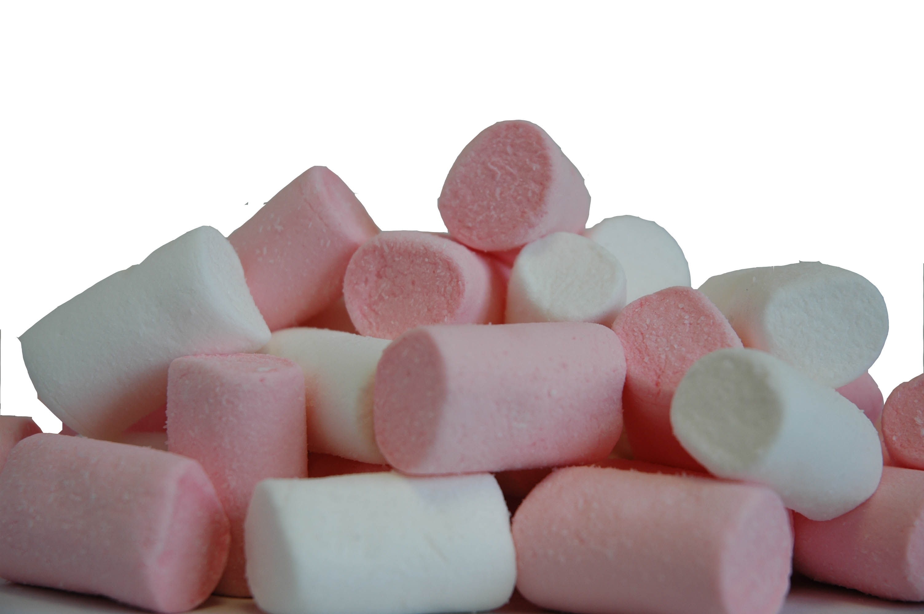 Tubes pink & white (D18/L41mm) marshmallow