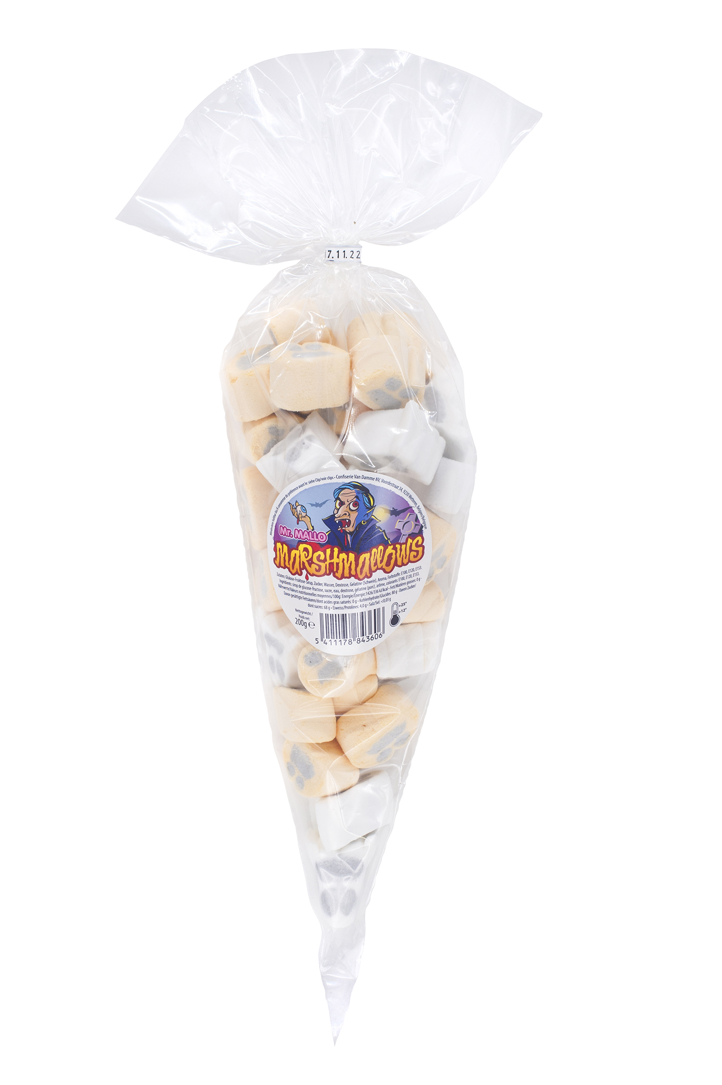 Mr. Mallo Halloween mix cone bag + label 200-250g