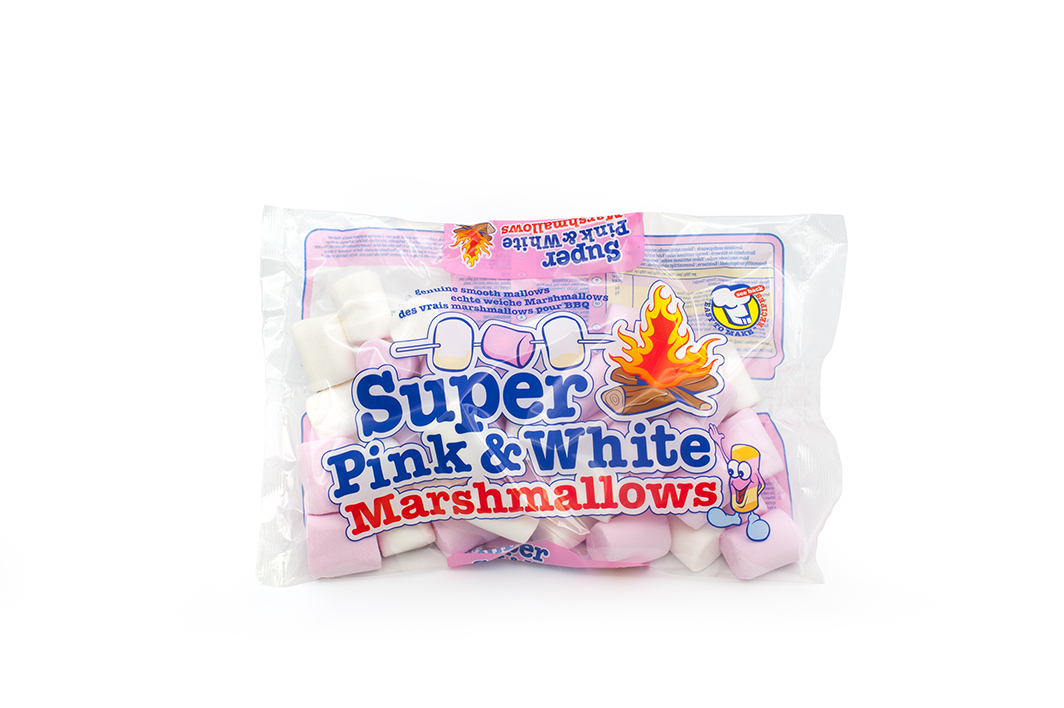 Mr. Mallo pillow bag 300g - Super P&W mallows (E162)