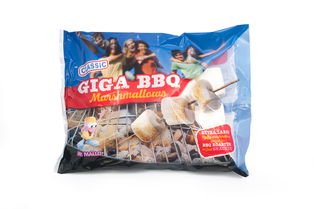 Mr. Mallo pillow bag 400g - GIGA BBQ white