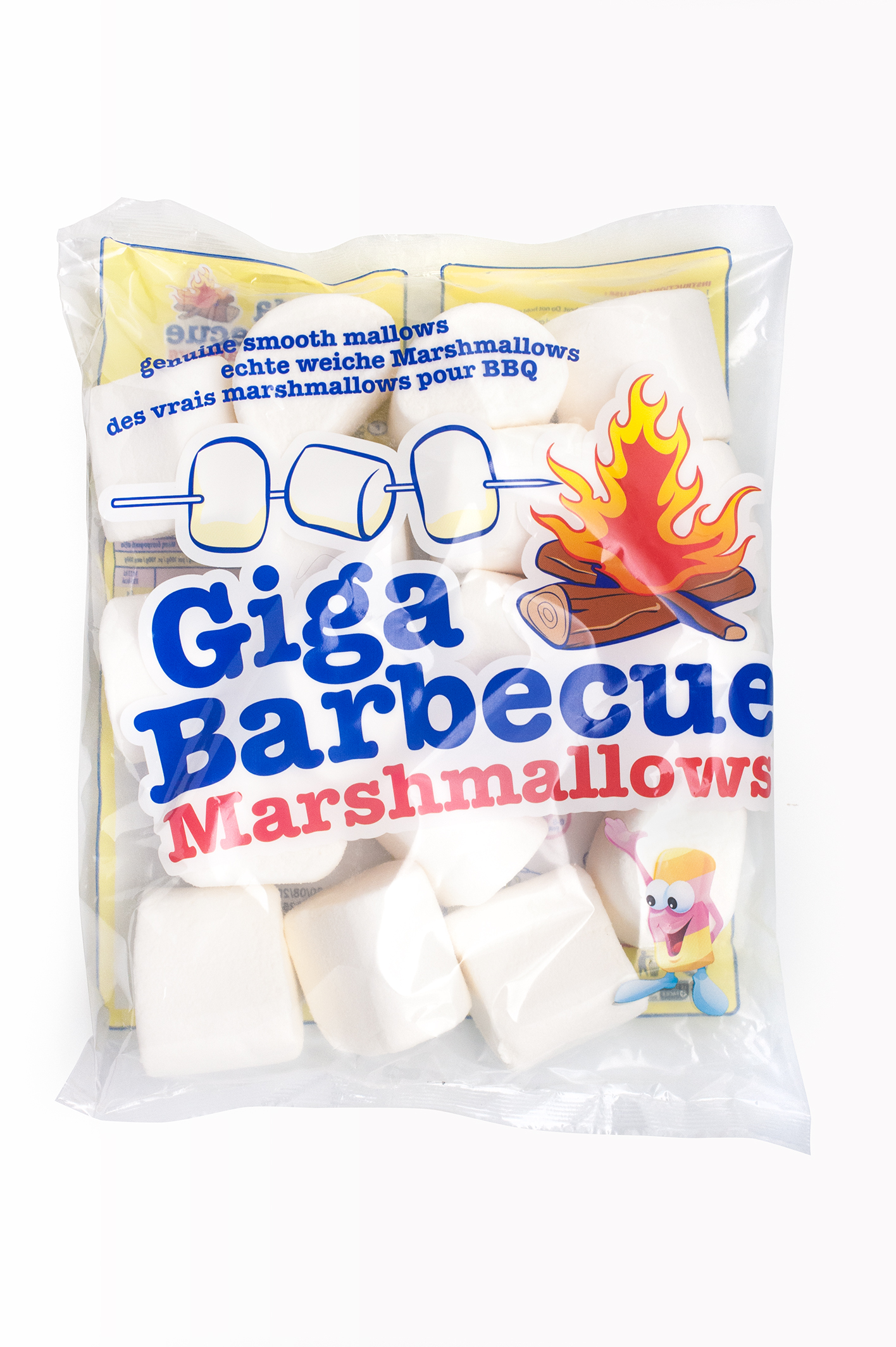 Mr. Mallo pillow bag 400g - GIGA BBQ white