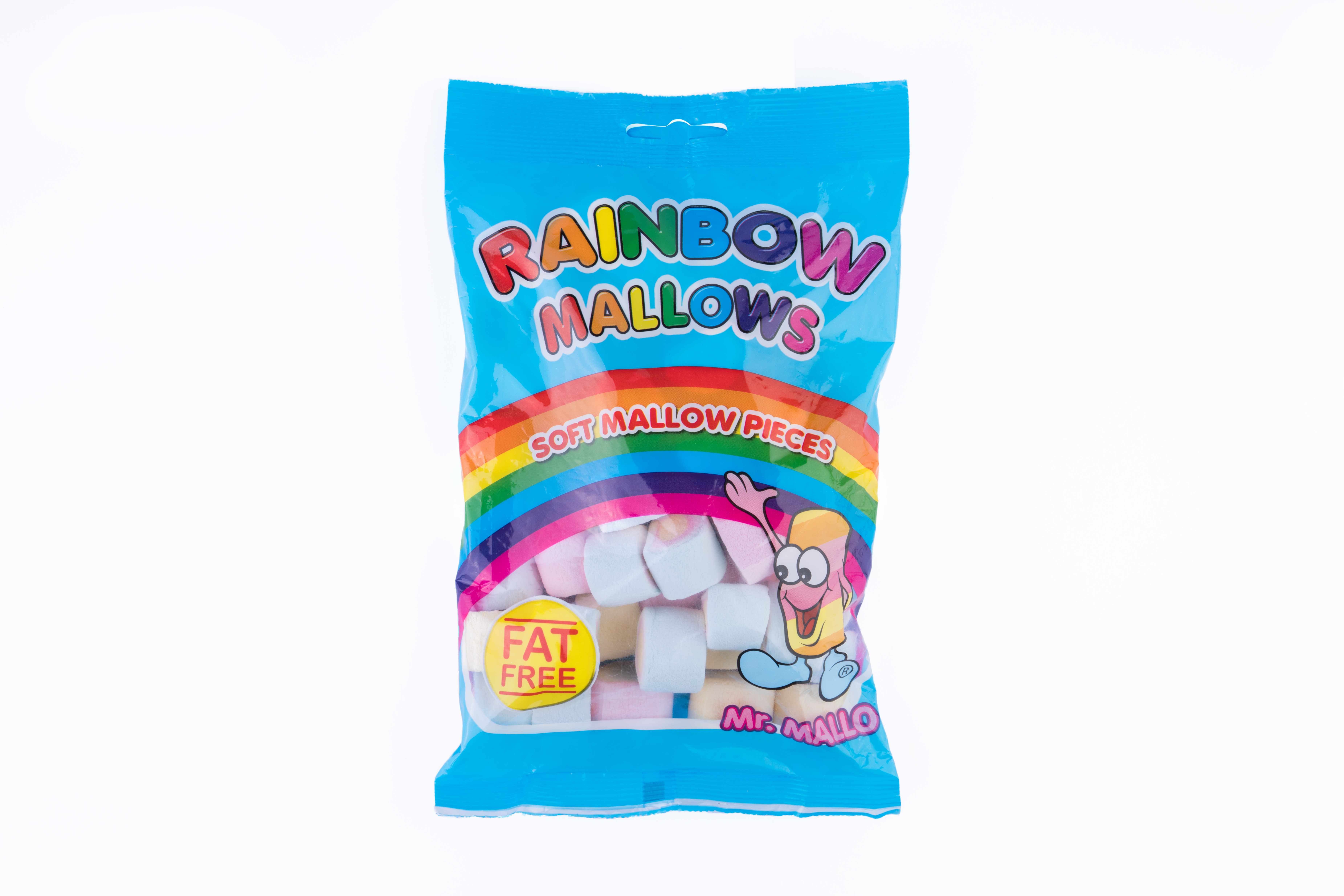 Mr. Mallo pillow bag 150g - 220g (rainbow mallows)
