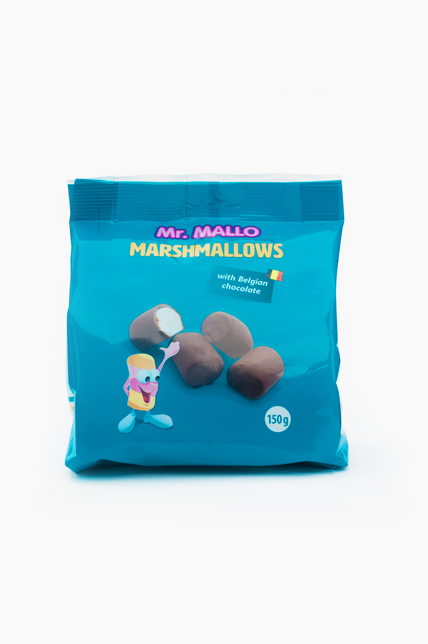 Mr. Mallo Real Belgian chocolate stand-up bag 150g
