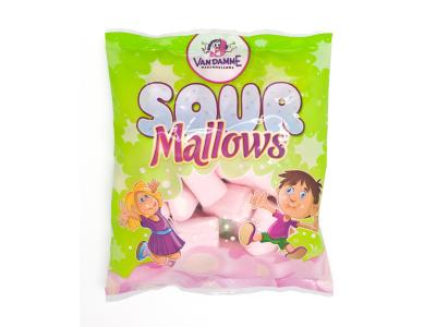 Van Damme pillow bag 200g (sour strawberry mallows)