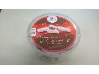 Tub (2L) Choc Feet Strawberry 300g (min.) 